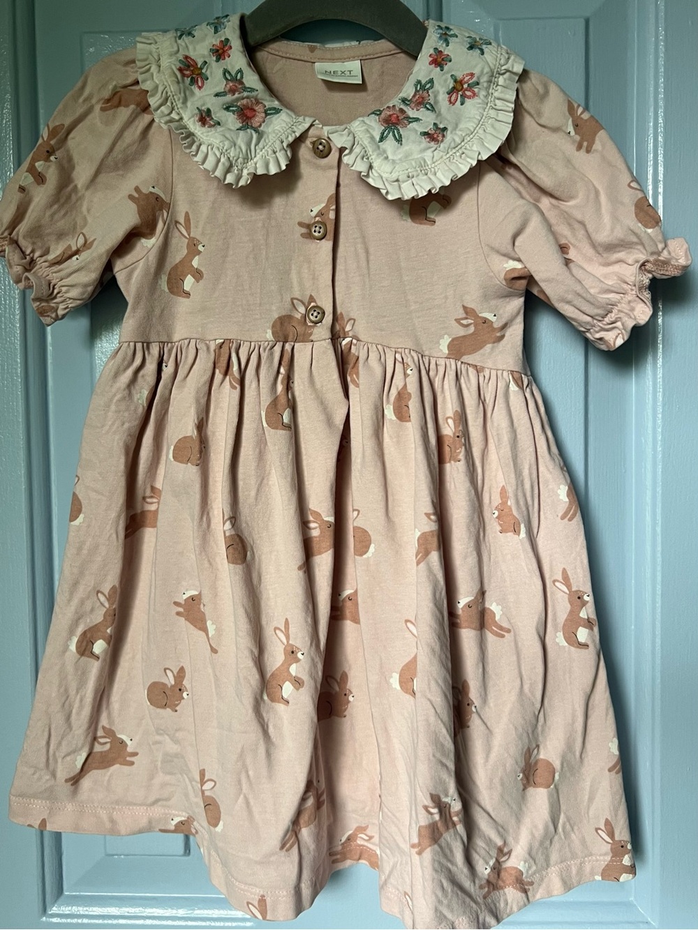 Next Pink Bunny Rabbit Collar Dress 🐇